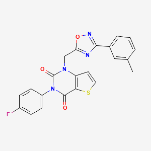 N-1,3-benzodioxol-5-yl-2-({6-[4-(3-methoxyphenyl)piperazin-1-yl]pyrimidin-4-yl}thio)acetamide