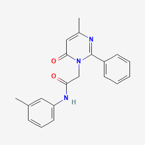 2-(4-methyl-6-oxo-2-phenylpyrimidin-1(6H)-yl)-N-(3-methylphenyl)acetamide