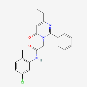 N-(5-chloro-2-methylphenyl)-2-(4-ethyl-6-oxo-2-phenylpyrimidin-1(6H)-yl)acetamide