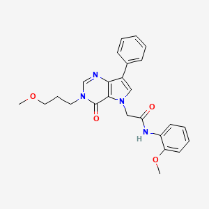 N-(2-methoxyphenyl)-2-[3-(3-methoxypropyl)-4-oxo-7-phenyl-3,4-dihydro-5H-pyrrolo[3,2-d]pyrimidin-5-yl]acetamide