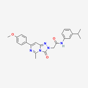 2-[7-(4-methoxyphenyl)-5-methyl-3-oxo[1,2,4]triazolo[4,3-c]pyrimidin-2(3H)-yl]-N-[3-(propan-2-yl)phenyl]acetamide