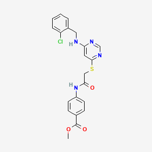 Methyl 4-{[({6-[(2-chlorobenzyl)amino]pyrimidin-4-yl}sulfanyl)acetyl]amino}benzoate