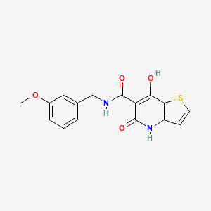 7-hydroxy-N-(3-methoxybenzyl)-5-oxo-4,5-dihydrothieno[3,2-b]pyridine-6-carboxamide