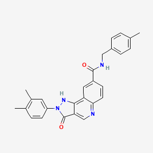 2-(3-methoxyphenyl)-N-[2-(5-methyl-1H-benzimidazol-2-yl)phenyl]acetamide