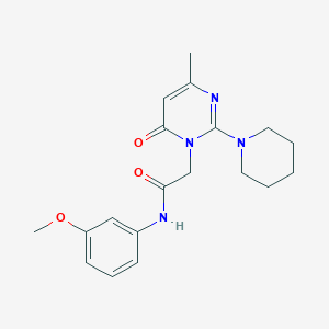 N-(3-Methoxyphenyl)-2-[4-methyl-6-oxo-2-(piperidin-1-YL)-1,6-dihydropyrimidin-1-YL]acetamide