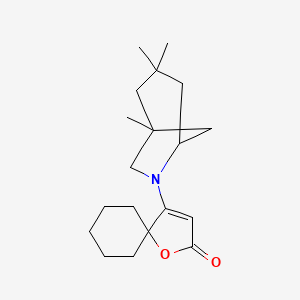 4-(1,3,3-Trimethyl-6-azabicyclo[3.2.1]oct-6-yl)-1-oxaspiro[4.5]dec-3-en-2-one