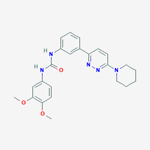 1-(3,4-Dimethoxyphenyl)-3-(3-(6-(piperidin-1-yl)pyridazin-3-yl)phenyl)urea