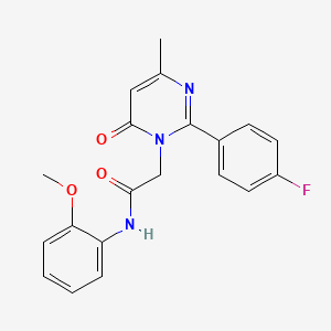 2-[2-(4-fluorophenyl)-4-methyl-6-oxopyrimidin-1(6H)-yl]-N-(2-methoxyphenyl)acetamide