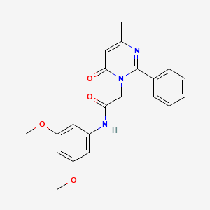 N-(3,5-dimethoxyphenyl)-2-(4-methyl-6-oxo-2-phenylpyrimidin-1(6H)-yl)acetamide