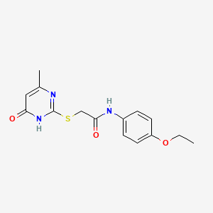 N-(4-ethoxyphenyl)-2-[(4-methyl-6-oxo-1,6-dihydropyrimidin-2-yl)sulfanyl]acetamide