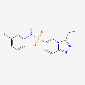 3-ethyl-N-(3-fluorophenyl)[1,2,4]triazolo[4,3-a]pyridine-6-sulfonamide