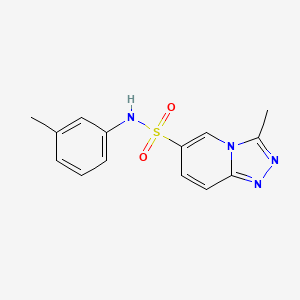 3-methyl-N-(3-methylphenyl)[1,2,4]triazolo[4,3-a]pyridine-6-sulfonamide