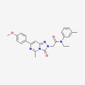 N-ethyl-2-[7-(4-methoxyphenyl)-5-methyl-3-oxo[1,2,4]triazolo[4,3-c]pyrimidin-2(3H)-yl]-N-(3-methylphenyl)acetamide