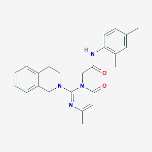 2-[2-(3,4-dihydroisoquinolin-2(1H)-yl)-4-methyl-6-oxopyrimidin-1(6H)-yl]-N-(2,4-dimethylphenyl)acetamide