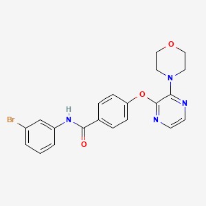 N-(3-bromophenyl)-4-{[3-(morpholin-4-yl)pyrazin-2-yl]oxy}benzamide