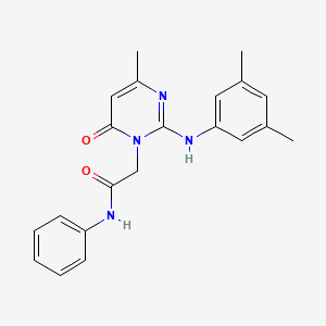 2-{2-[(3,5-dimethylphenyl)amino]-4-methyl-6-oxopyrimidin-1(6H)-yl}-N-phenylacetamide