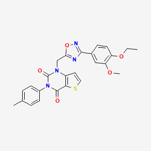 1-(3-methoxyphenyl)-4-({2-[4-(4-methylphenyl)-1,3-thiazol-2-yl]-1H-pyrrol-1-yl}acetyl)piperazine