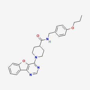 1-([1]benzofuro[3,2-d]pyrimidin-4-yl)-N-(4-propoxybenzyl)piperidine-4-carboxamide