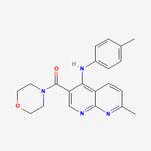 (7-Methyl-4-(p-tolylamino)-1,8-naphthyridin-3-yl)(morpholino)methanone