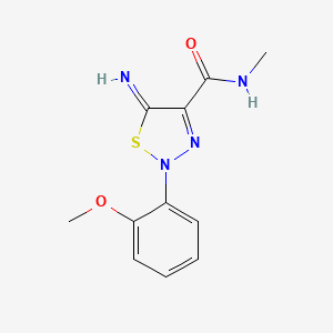 5-imino-2-(2-methoxyphenyl)-N-methyl-2,5-dihydro-1,2,3-thiadiazole-4-carboxamide