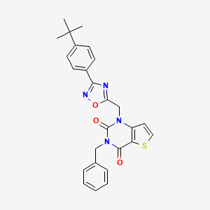 molecular formula C26H24N4O3S B11198144 1-acetyl-N-isopropyl-5-(pyrrolidin-1-ylsulfonyl)indoline-2-carboxamide 