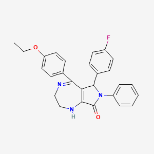 5-(4-ethoxyphenyl)-6-(4-fluorophenyl)-7-phenyl-2,3,6,7-tetrahydropyrrolo[3,4-e][1,4]diazepin-8(1H)-one