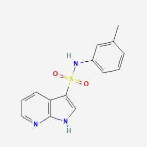 N-(3-methylphenyl)-1H-pyrrolo[2,3-b]pyridine-3-sulfonamide