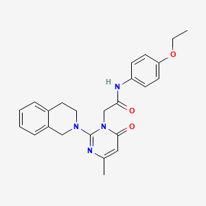 2-[2-(3,4-dihydroisoquinolin-2(1H)-yl)-4-methyl-6-oxopyrimidin-1(6H)-yl]-N-(4-ethoxyphenyl)acetamide