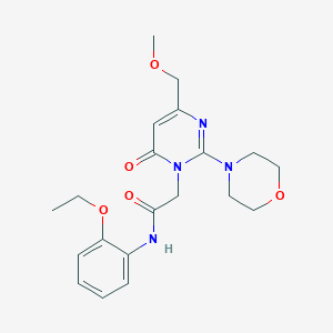 molecular formula C20H26N4O5 B11198195 N-(2-ethoxyphenyl)-2-[4-(methoxymethyl)-2-(morpholin-4-yl)-6-oxopyrimidin-1(6H)-yl]acetamide 