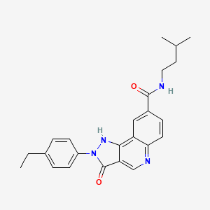 2-(4-ethylphenyl)-N-isopentyl-3-oxo-3,5-dihydro-2H-pyrazolo[4,3-c]quinoline-8-carboxamide