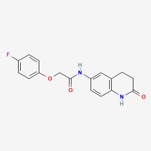 2-(4-fluorophenoxy)-N-(2-oxo-1,2,3,4-tetrahydroquinolin-6-yl)acetamide