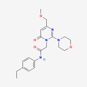 molecular formula C20H26N4O4 B11198283 N-(4-ethylphenyl)-2-[4-(methoxymethyl)-2-(morpholin-4-yl)-6-oxopyrimidin-1(6H)-yl]acetamide 