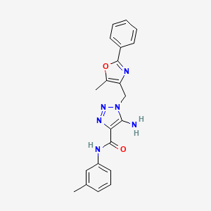 5-amino-N-(3-methylphenyl)-1-[(5-methyl-2-phenyl-1,3-oxazol-4-yl)methyl]-1H-1,2,3-triazole-4-carboxamide