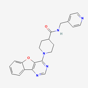 1-([1]benzofuro[3,2-d]pyrimidin-4-yl)-N-(pyridin-4-ylmethyl)piperidine-4-carboxamide