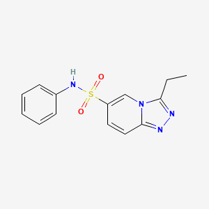 3-ethyl-N-phenyl[1,2,4]triazolo[4,3-a]pyridine-6-sulfonamide