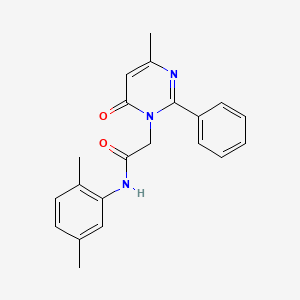 N-(2,5-dimethylphenyl)-2-(4-methyl-6-oxo-2-phenylpyrimidin-1(6H)-yl)acetamide