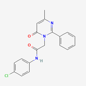 N-(4-chlorophenyl)-2-(4-methyl-6-oxo-2-phenylpyrimidin-1(6H)-yl)acetamide