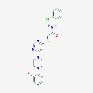 N-(2-chlorobenzyl)-2-({6-[4-(2-fluorophenyl)piperazin-1-yl]pyrimidin-4-yl}sulfanyl)acetamide