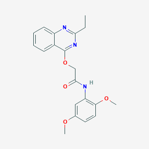 N-(2,5-dimethoxyphenyl)-2-[(2-ethylquinazolin-4-yl)oxy]acetamide