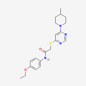 N-(4-ethoxyphenyl)-2-{[6-(4-methylpiperidin-1-yl)pyrimidin-4-yl]sulfanyl}acetamide