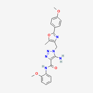 5-amino-N-(2-methoxyphenyl)-1-{[2-(4-methoxyphenyl)-5-methyl-1,3-oxazol-4-yl]methyl}-1H-1,2,3-triazole-4-carboxamide