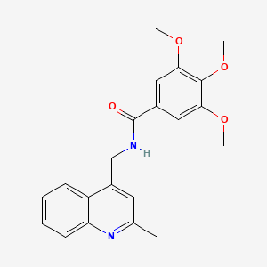 3,4,5-trimethoxy-N-[(2-methylquinolin-4-yl)methyl]benzamide