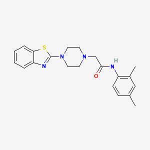 2-[4-(1,3-benzothiazol-2-yl)piperazin-1-yl]-N-(2,4-dimethylphenyl)acetamide