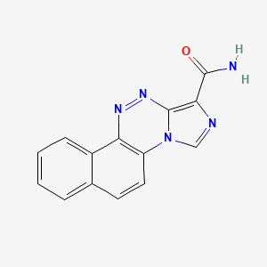 molecular formula C14H9N5O B11198461 Imidazo[5,1-c]naphtho[2,1-e][1,2,4]triazine-1-carboxamide 