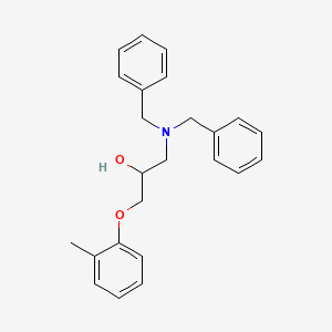 molecular formula C24H27NO2 B11198462 1-(Dibenzylamino)-3-(2-methylphenoxy)propan-2-ol 