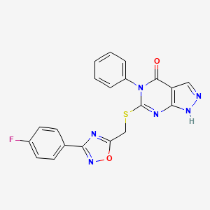 N-(3-chloro-4-fluorophenyl)-3-oxo-2-(pyrrolidin-1-ylcarbonyl)-3,4-dihydro-2H-1,4-benzothiazine-6-sulfonamide