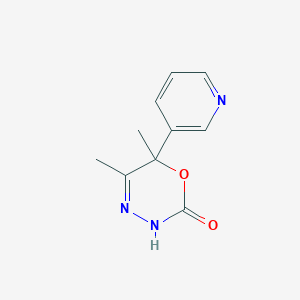 5,6-dimethyl-6-(pyridin-3-yl)-3,6-dihydro-2H-1,3,4-oxadiazin-2-one