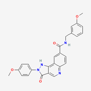 molecular formula C26H22N4O4 B11198512 4'-[(benzylamino)sulfonyl]-N-(3-chlorophenyl)biphenyl-3-carboxamide 