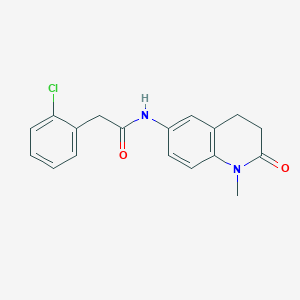 2-(2-chlorophenyl)-N-(1-methyl-2-oxo-1,2,3,4-tetrahydroquinolin-6-yl)acetamide