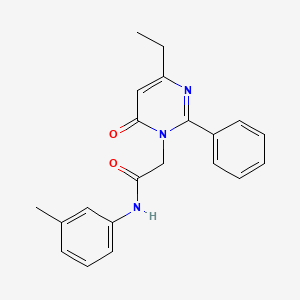 2-(4-ethyl-6-oxo-2-phenylpyrimidin-1(6H)-yl)-N-(3-methylphenyl)acetamide